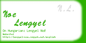 noe lengyel business card