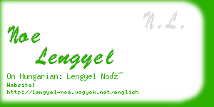 noe lengyel business card